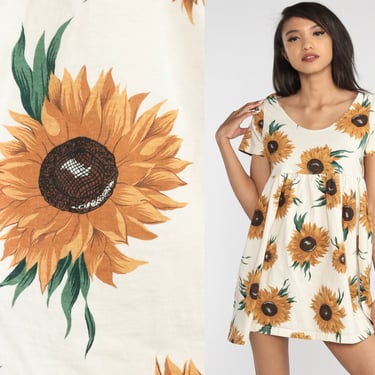 90s floral babydoll outlet dress