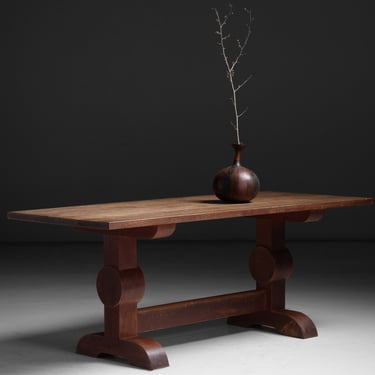 6 Foot Dining Table / Gourd Vessel