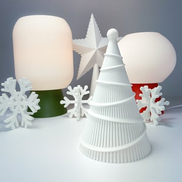 Winter Bliss Christmas Tree (STYLE 01 ) - Mantel Decoration - Holiday Decoration - Modern Holiday Decor 