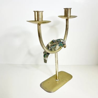 Vintage Mexican Modern UNMARKED EMILIA CASTILLO Style Parrot Candleholder READ