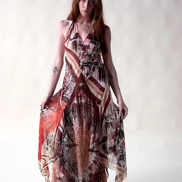 Chiffon Halter Dress | Jean Paul Gaultier SS 2001 
