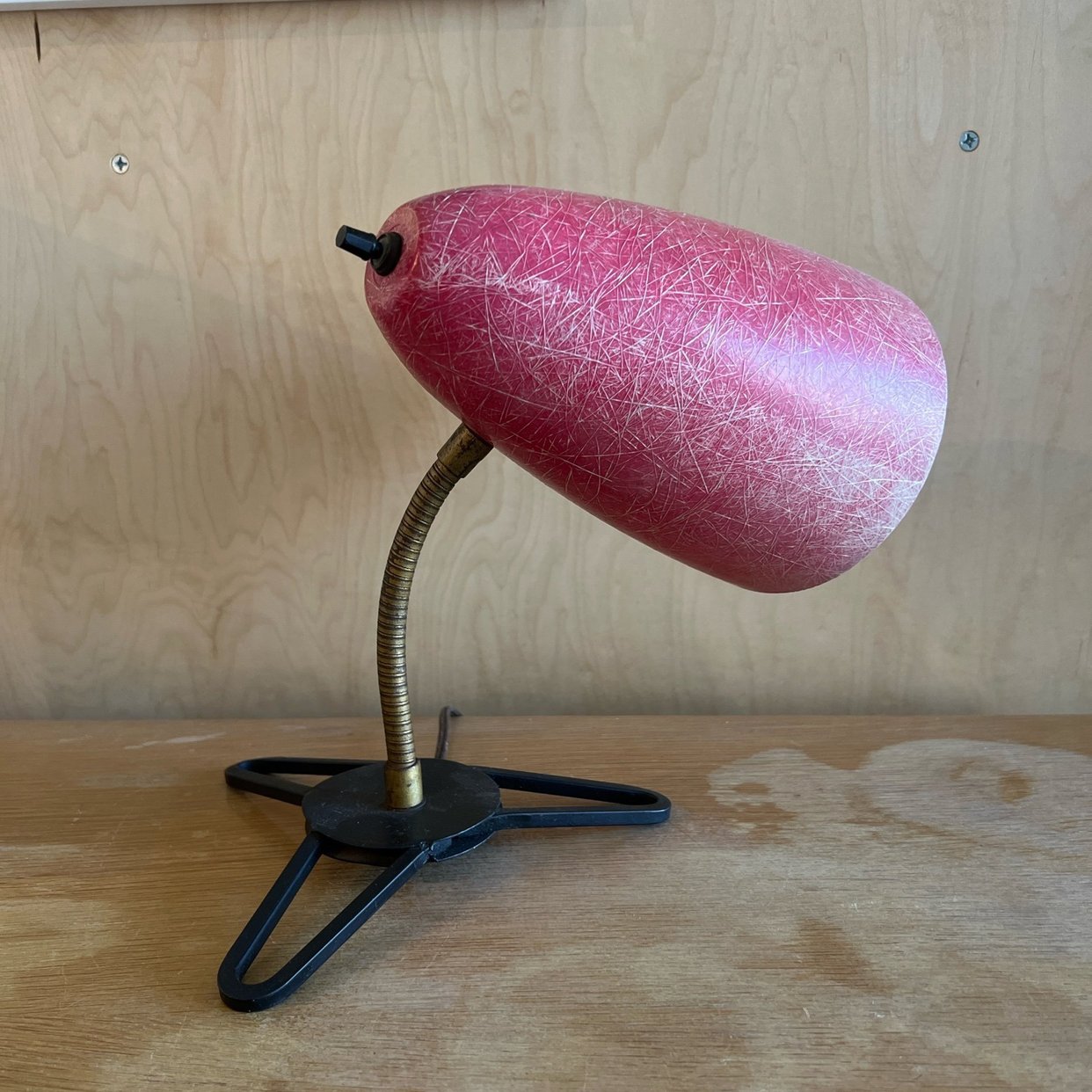 1950s fiberglass and iron task lamp | Modern for All - Upland, CA | ATTIC