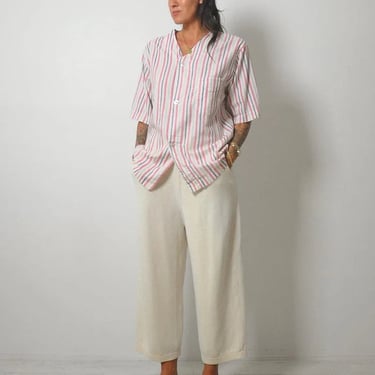 1950's Striped Unisex Pajama Shirt