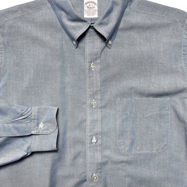 Vintage USA Made Brooks Brothers Makers Button-Down Oxford Shirt ~ 16 - 35 / L ~ 100% Supima Cotton ~ OCBD 