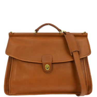 Vintage Coach Beekman Briefcase Retro 1990s Black Leather +