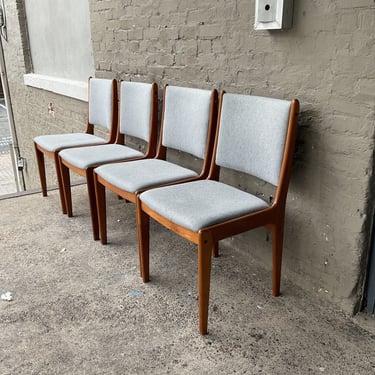 Set of 4 Danish Modern Teak Chairs