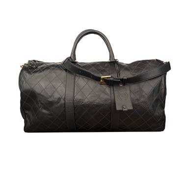 Chanel Black Quilted Jumbo Duffel