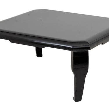 Asian Modern Black Lacquered Low Table