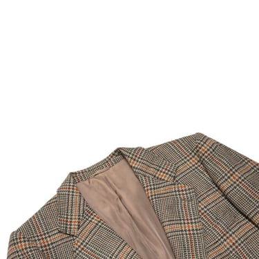 Sundazed 70s Pure New Wool Glen Check Hopsack Weave Sport Coat - Beige