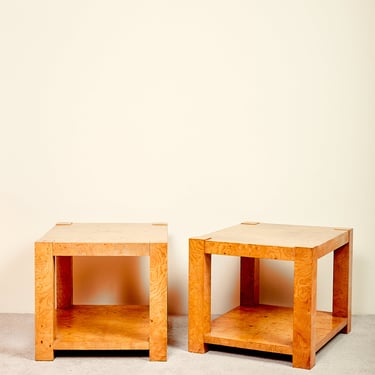 Burl End Tables by Roland Carter