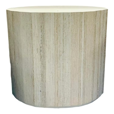 Caracole Modern Greige Faux Stone Dining Table Base