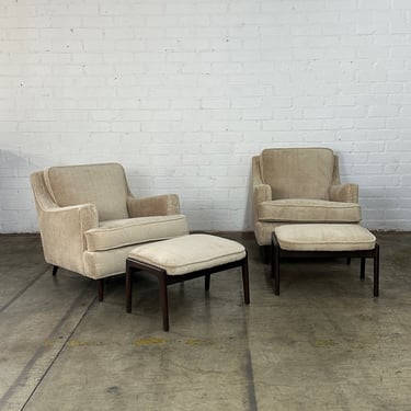 Mid century Lounge chair and Ottoman 