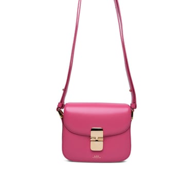 A.P.C. 'Grace' Mini Crossbody Bag In Fuchsia Leather Women