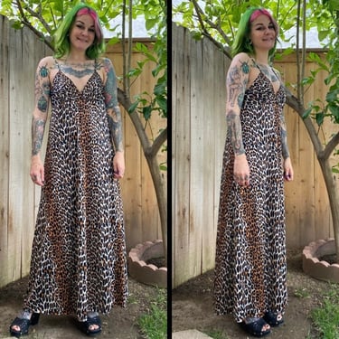 Vintage 1970’s Leopard Print Nightgown 