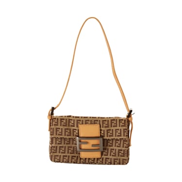 Fendi Mini Brown Logo Shoulder Bag