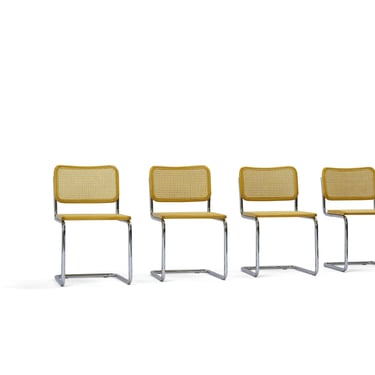 Set of 4 Marcel Breuer Cesca chairs 