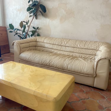 Karl Springer Style Coffee Table