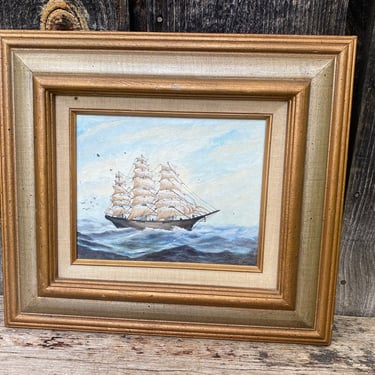 Nautical Painting — Painting Nautical — Ship Painting — Vintage Nautical Art — Nautical Art — Vintage Art — Vintage Ship Painting 