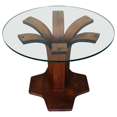 Mid-Century Bentwood Walnut Side Table By Kohler 1960s 