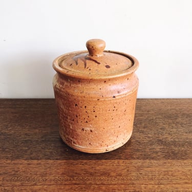Vintage Studio Pottery Stoneware Lidded Jar 
