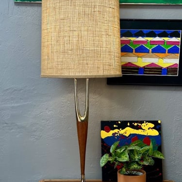 Mid Century ‘Wishbone’ Table Lamp by Laurel