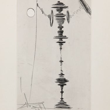 Salvador Dalí (After), Deux Fatraises (Spinning Man), Etching 