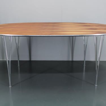 1970s Piet Hein & Bruno Mathsson 'Superellipse' Table  for Fritz Hansen , Restored / Mid-century / Vintage / 