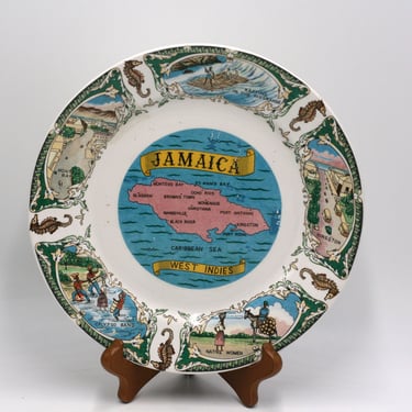 vintage Jamaica Souvenir Plate 