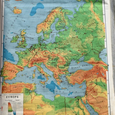 Vintage Wall Map of Europe, multiple styles