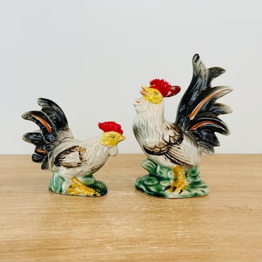 Vintage Rooster Sculptures 