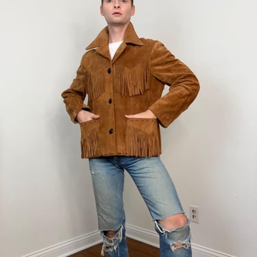 70s / 80s Pioneer Wear suede fringe jacket 