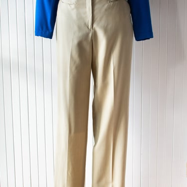 Vintage Mid-Rise Tan Trousers 28&quot; Waist