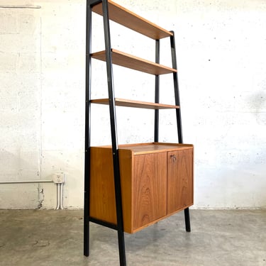 Danish Mid Century Tall Bookshelf or Shelf Unit 