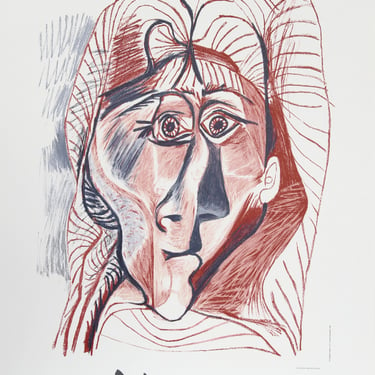 Visage de Femme de Face by Pablo Picasso, Marina Picasso Estate Lithograph Poster 