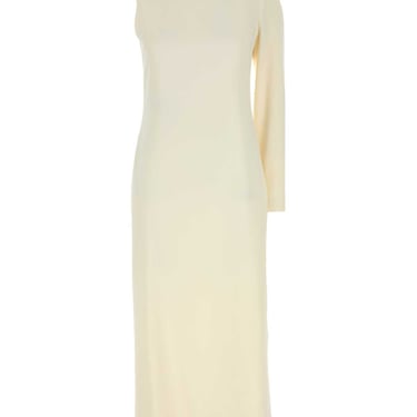 Gucci Women Ivory Sable One-Shoulder Dress