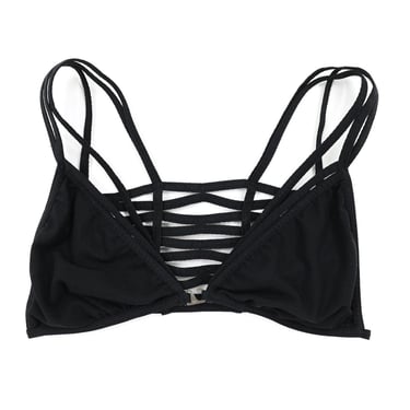 black triangle bralette, size xs bralette, y2k bras, black lingerie, black t-shirt bra, black bralette, vintage bras, vintage black bras 