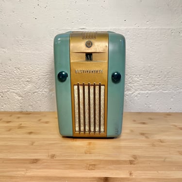 1945 Westinghouse Little Jewel AM Refrigerator Radio, Elec Restored, Mid Century Modern, H125 
