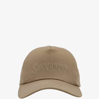 Saint Laurent Woman Hat Woman Beige Hats