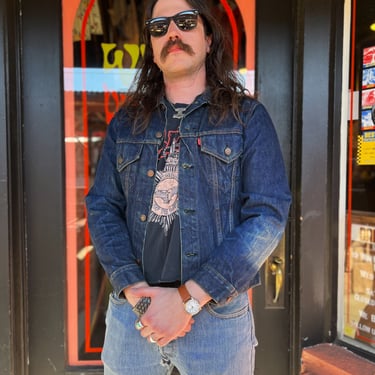 Vintage 70s Levi's Denim Jacket Type 3 Trucker Harley
