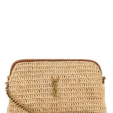 Saint Laurent Woman Raffia Gaby Crossbody Bag