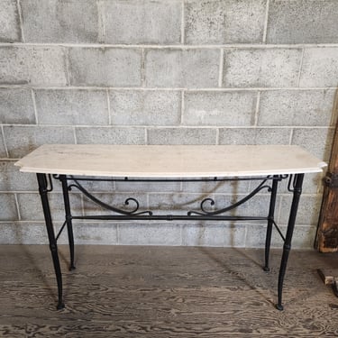 Marble Top Console Table 50" x 29" x 17"