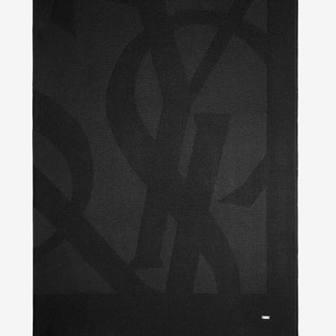 Saint Laurent Women Monogram Scarf