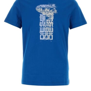 Diesel Men Blue Cotton T-Diegor T-Shirt