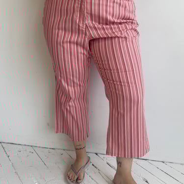 Vintage - Pink Stripe Capris (1X/2X)