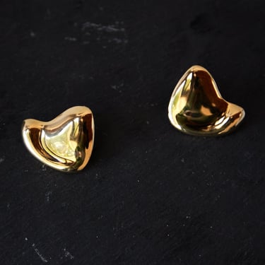 Maslo Thera Earrings, Gold