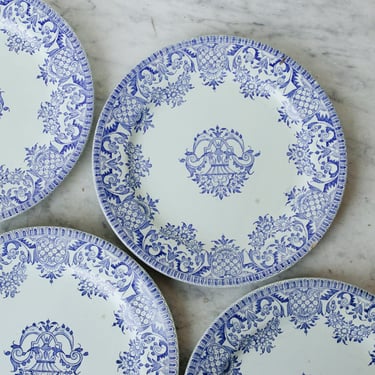 Vintage Gien Transferware Plate Set of 8