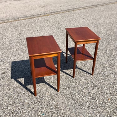 Pair of Vintage Borge Morgensen Side Tables for Søborg Møbelfabrik 