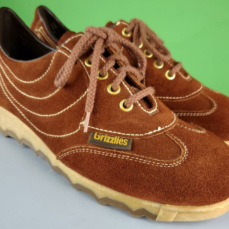 70s suede walking shoes. Brown sneaker hiking oxford | Bite  display picture 1