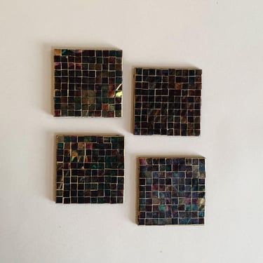 MOSAIC TILE COASTERS - S/4 