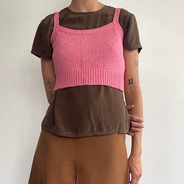 Taffy Knit Cropped Vest (S)